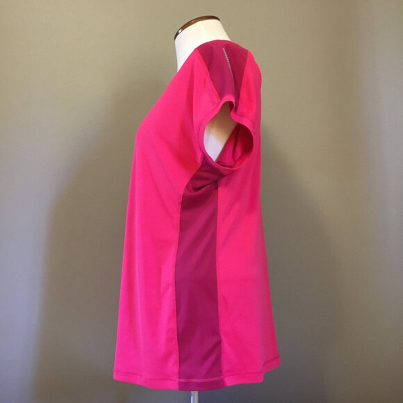 New Balance Two Tone Rose and Burgundy Almost Muscle Tee - Picture 3 of 16